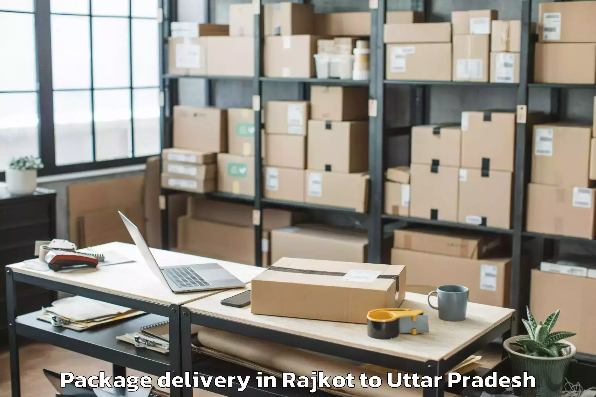 Top Rajkot to Khargupur Package Delivery Available